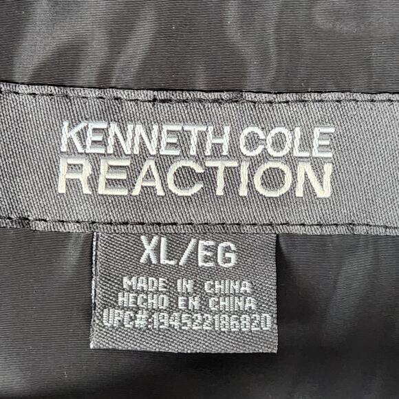 Kenneth Cole Reaction Puffer Parka Womens XL Black Hooded Quilted Down Coat - Picture 11 of 15